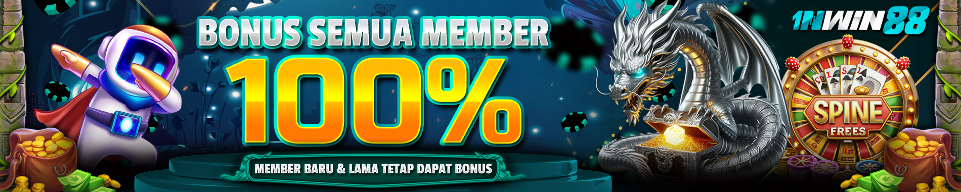 1NWIN88 Bonus Semua Member 100%